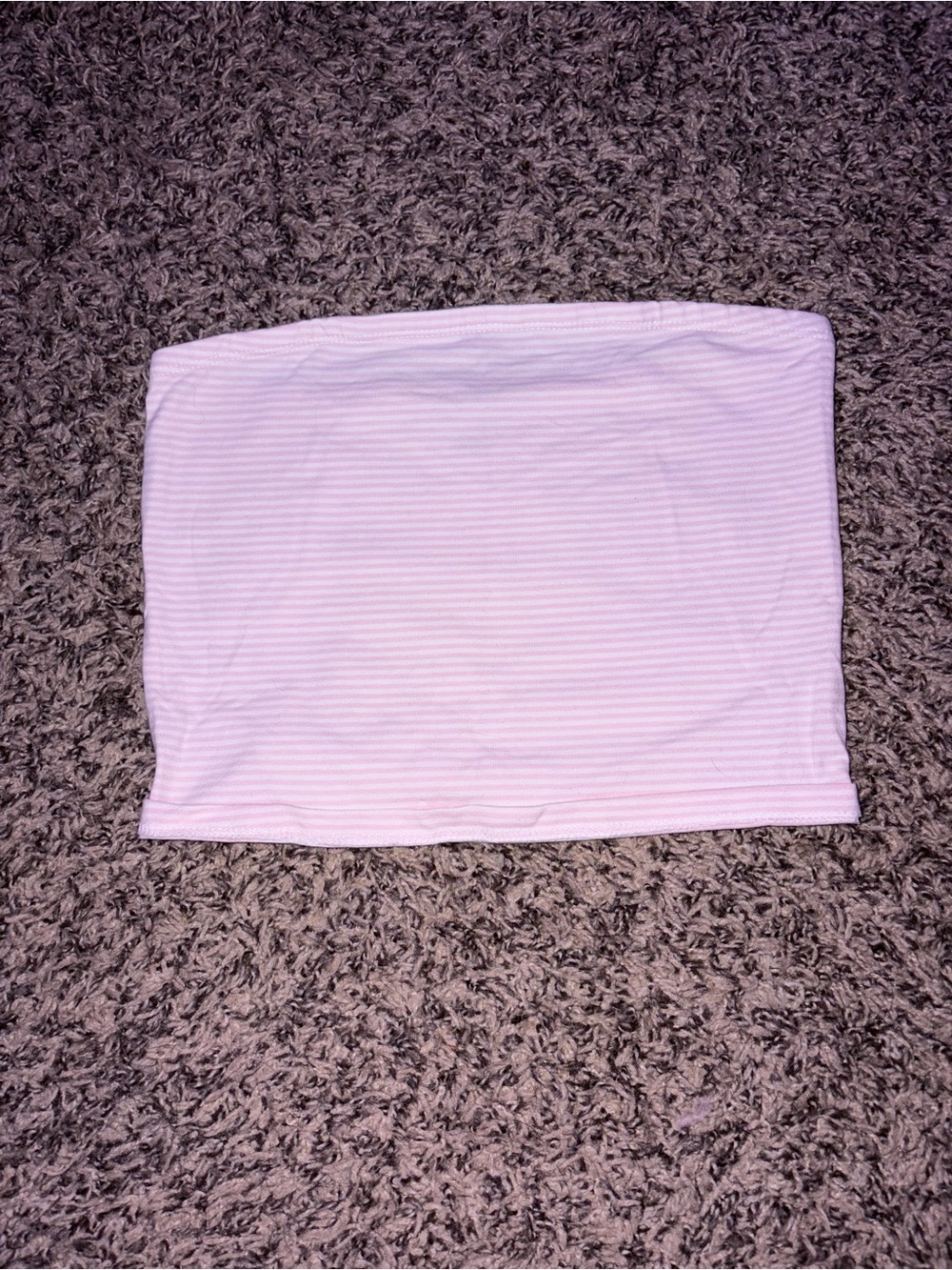 Striped Light Pink Tube Skirt